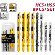 Набор пилок Deli YS EDH-QJT008-EH1, для лобзика, универсальный, 8 шт