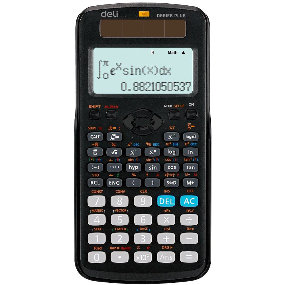 Калькулятор научный Deli Ultimate "D991ES", 12-разрядный, черный