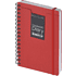 Ежедневник недатированный на гребне "Pragmatic", А5, красный