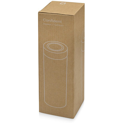 Термос "Confident", металл, 420 мл, желтый - 5