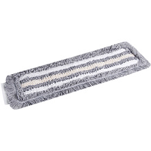 Насадка для плоской швабры комбинированная тафтинговая серая