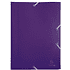 Папка на резинках "Exacompta", A4, 15 мм, полипропилен, фиолетовый