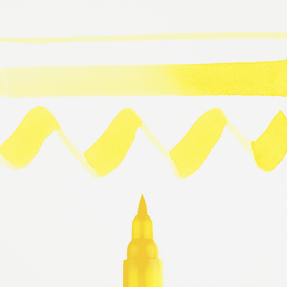 Маркер акварельный "Ecoline", 205 желтый лимонный - 2