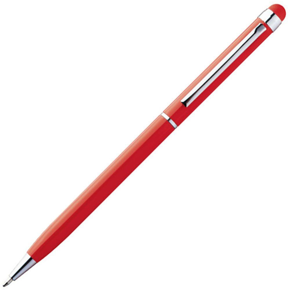 Ручка шариковая автоматическая "New Orleans", 0.7 мм, красный, серебристый, стерж. синий - 2