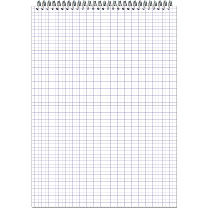 Блокнот "Attache однотонный", А4, 40 листов, клетка, ассорти - 4