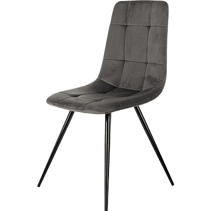 Стул Бюрократ "CH-K1_2", ткань, тёмно-серый, металл, комплект 2 штуки - 6