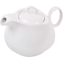 Набор чайный "Мила", фарфор, коричневый, белый