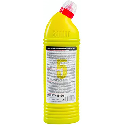 Средство чистящее для сантехники "Sanfor WC  lemon fresh", 1 л, гель - 2