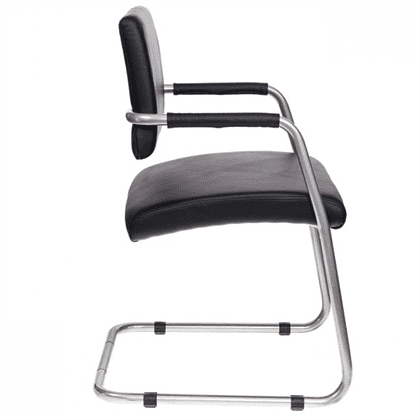 Кресло на полозьях "CH-599AV TW-01", сетка, ткань, металл, черный - 3
