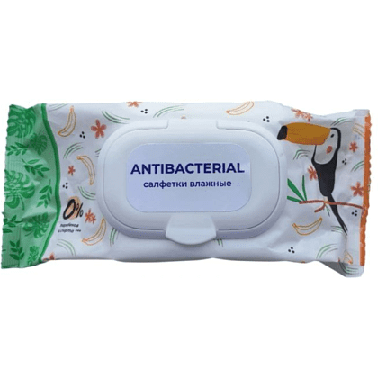 Салфетки влажные гигиенические антибактериальные с клапаном, с растительными экстрактами, 120 шт - 3
