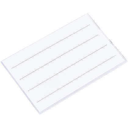 Бейдж с универсальным зажимом "Donau", 57x90 мм, прозрачный