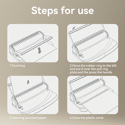 Перфобиндер Deli Plastic Binder T311  - 8
