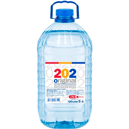 Вода питьевая "202 original", негазированная, 5 л