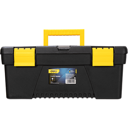 Ящик для инструмента Deli "EDL432414", 355х180х155 мм, пластмасса