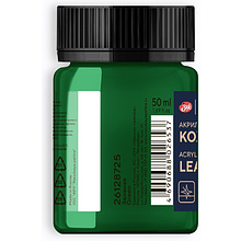 Краска акриловая для кожи "Декола", 725 зеленая, 50 мл., банка