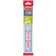 Линейка Maped "Unbreakable", 20 см, ассорти