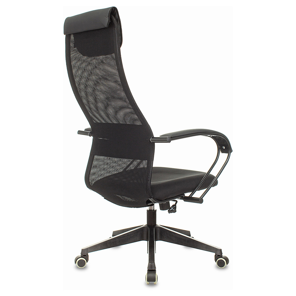 Кресло руководителя "Бюрократ CH-607 TW-01", сетчатая ткань, пластик, черный - 4