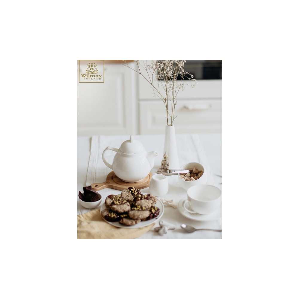 Сахарница-ваза Wilmax "WL-995000/А", фарфор 8,5х9 см, белый - 3