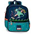Рюкзак школьный Enso "Dino artist", S, темно-синий, зеленый