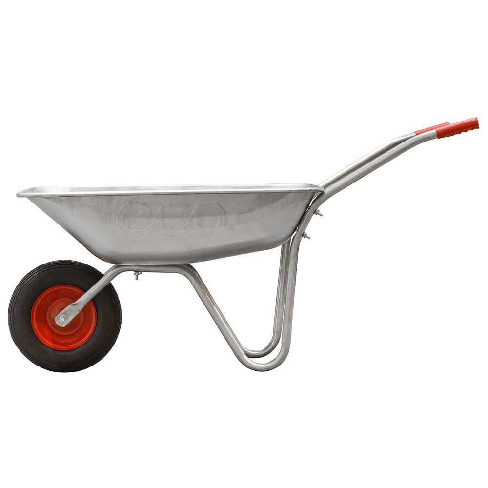 Тачка строительная "ECO WB141-1", 1 пневмоколесо, 140 кг - 2