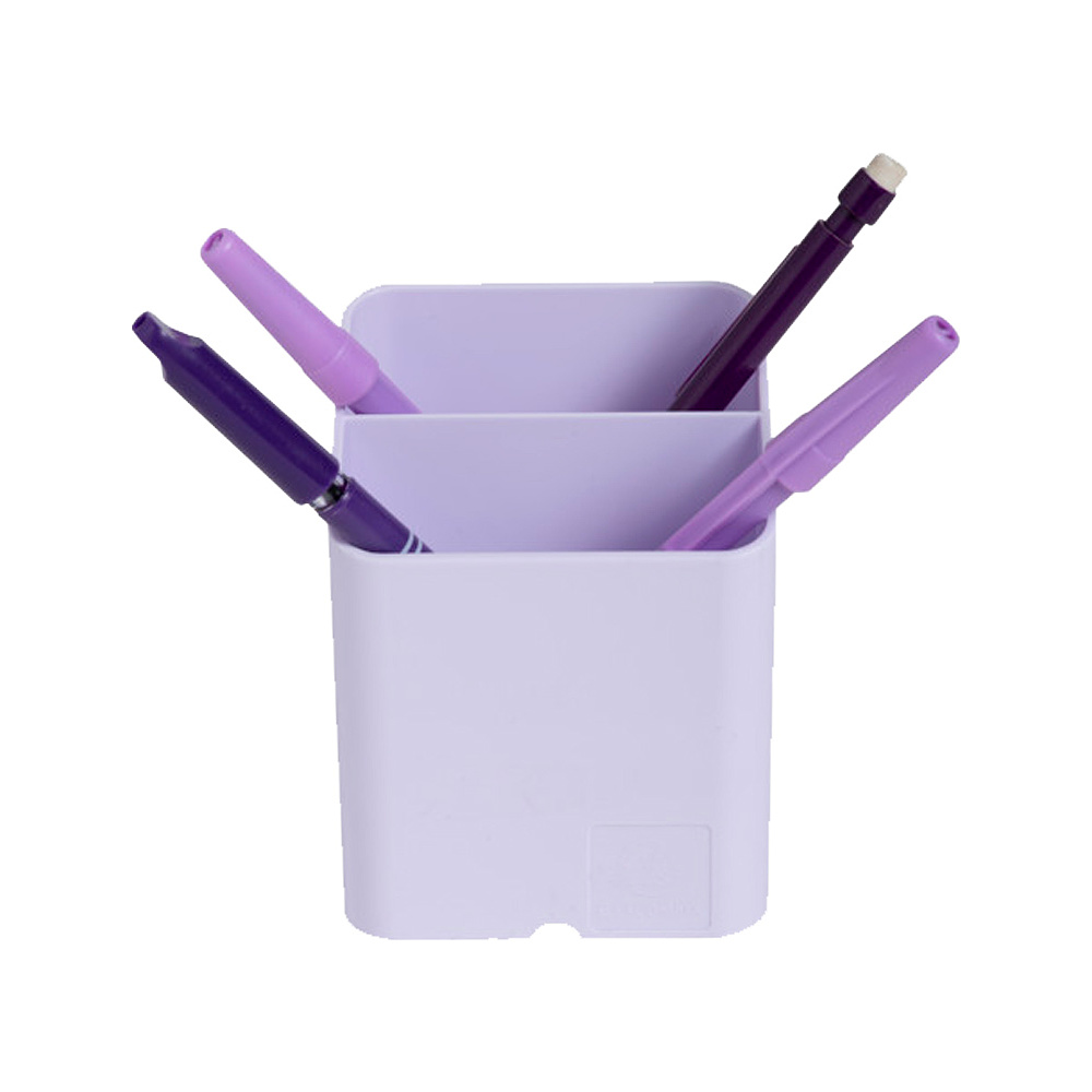 Подставка для канцелярских мелочей "Aquarel", 74x74x93 мм, лиловый - 3