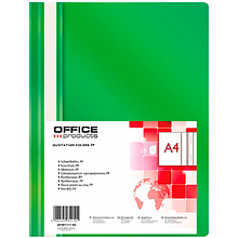 Папка скоросшиватель "Office Products", А4, зеленый