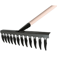 Грабли металлические витые "ГВ-12" с черенком