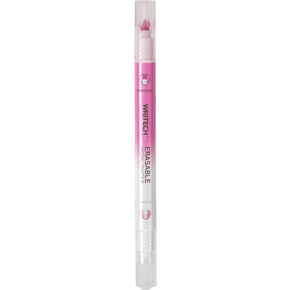 Маркер текстовый двусторонний "Erasable", розовый