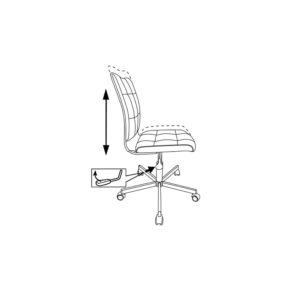 Кресло для персонала Бюрократ "CH-330M Twist антик", металл, ткань, серый - 7