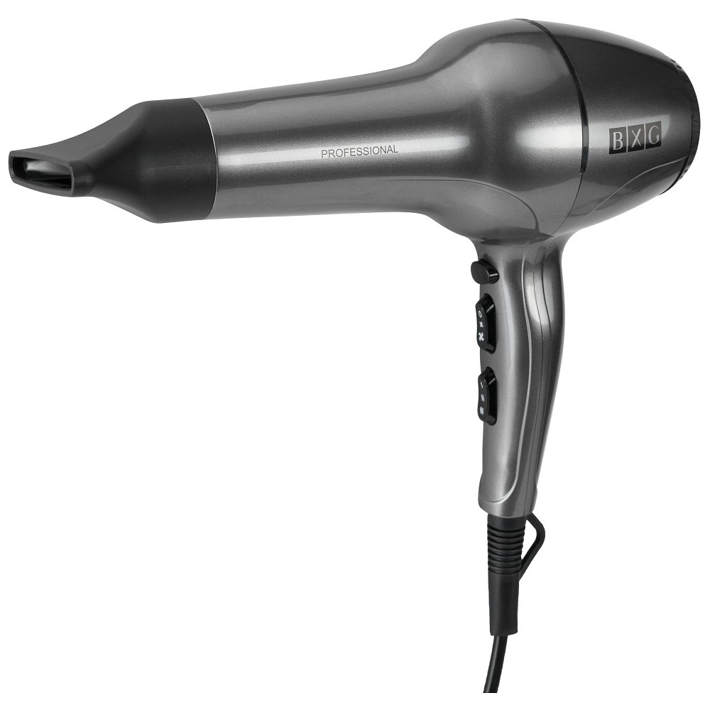 Фен настенный BXG-2000A1, ABS-пластик, хром