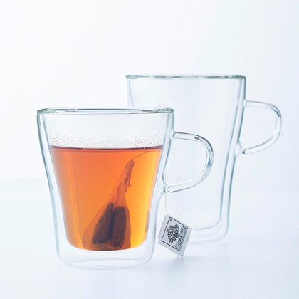 Чашка "Duo", стекло, 250 мл, прозрачный - 2