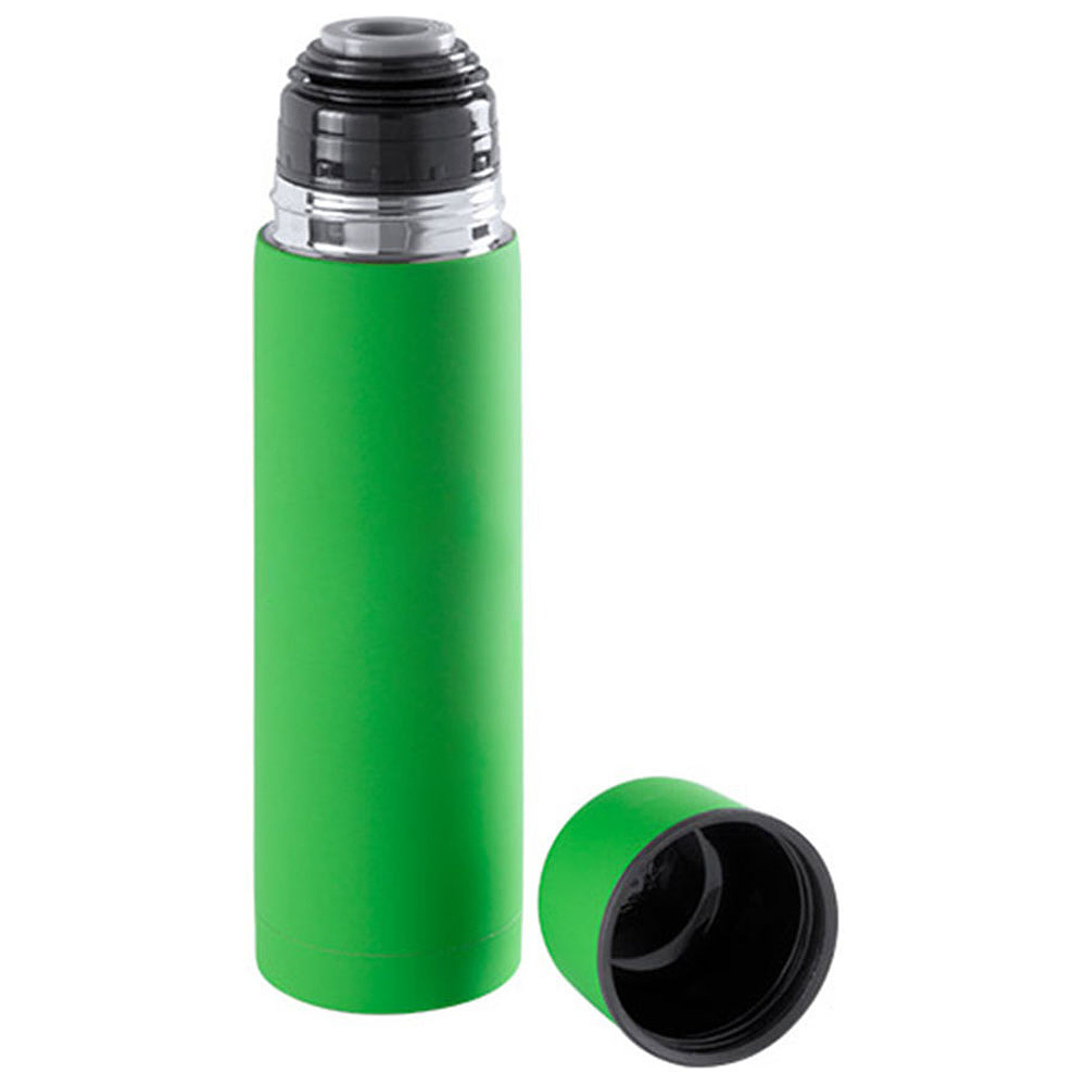 Термос "Flask", металл, 500 мл, зеленый