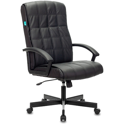Кресло для руководителя Бюрократ CH-823AXSN, экокожа, черный, металл