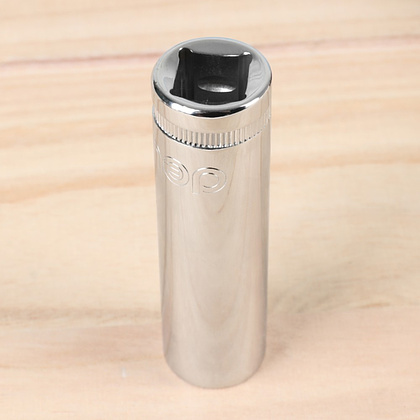 Головка торцевая шестигранная Deli YS EDQ4314 1/2", 14 мм, глубокая, серебристый - 4