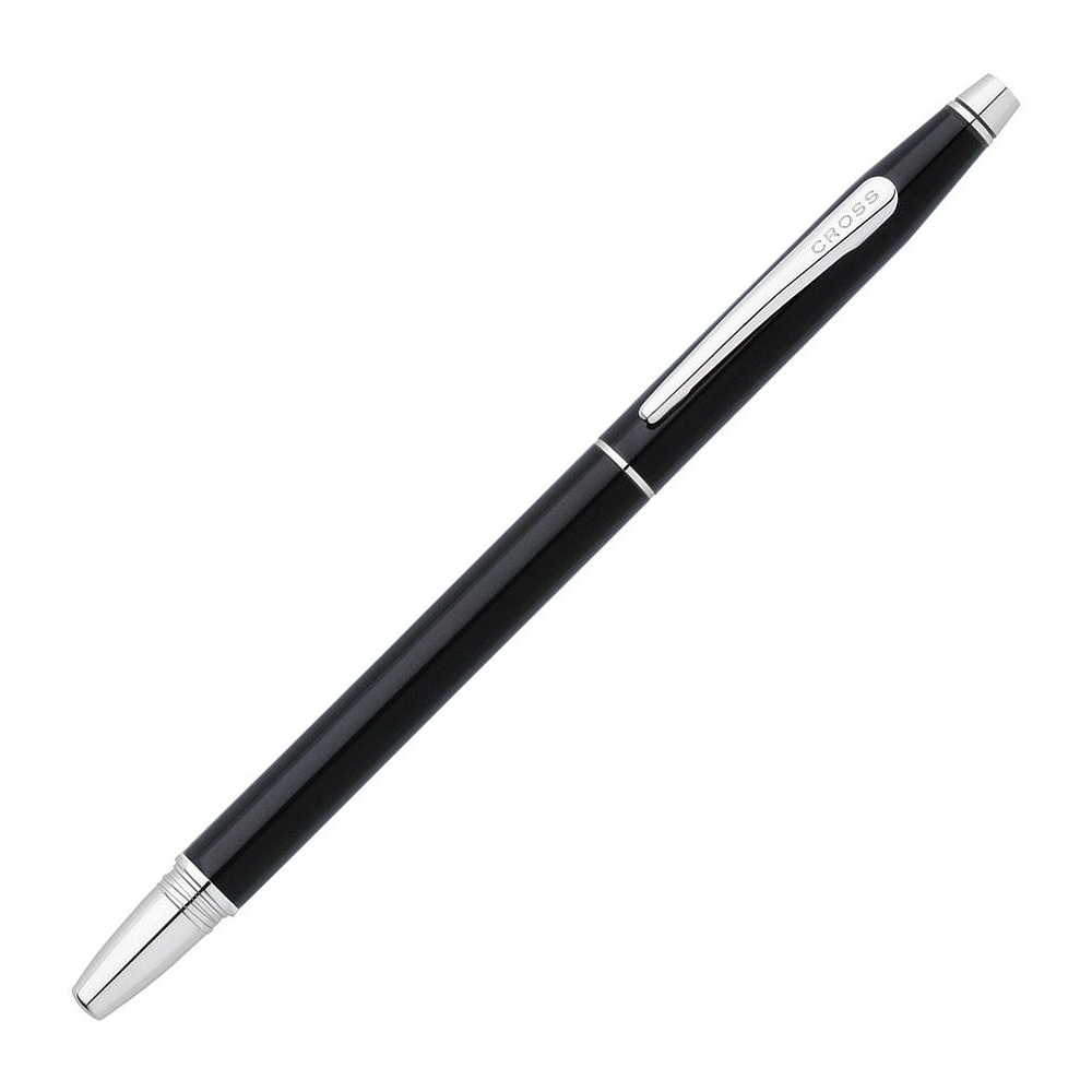 Ручка перьевая "Cross Classic Century Black Lacquer", M, черный, серебристый, патрон черный - 3