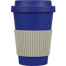 Кружка термическая "Muffin", бамбук, силикон, 450 мл, темно-синий