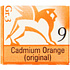 Краски акварельные "Renesans", 09 кадмий оранжевый, кювета
