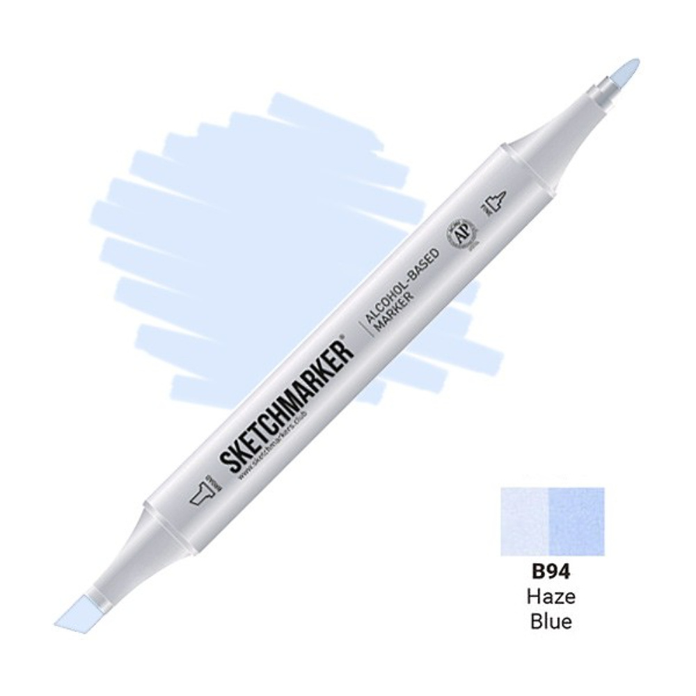 Маркер художественный "Brushmarker", двухсторонний, B94 дымчатый голубой