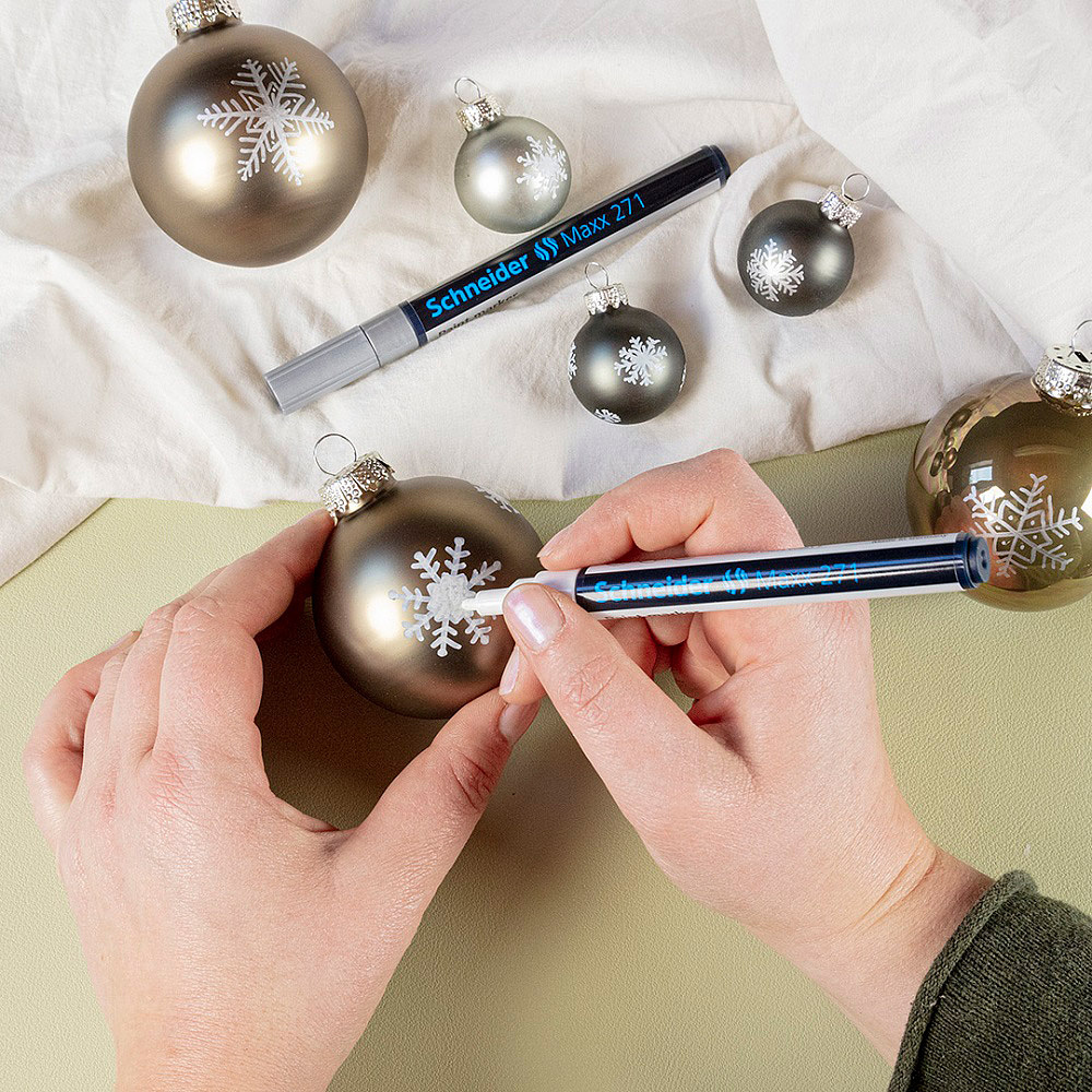 Маркер перманентный на нитрокраске "Schneider Maxx 271", черный - 5