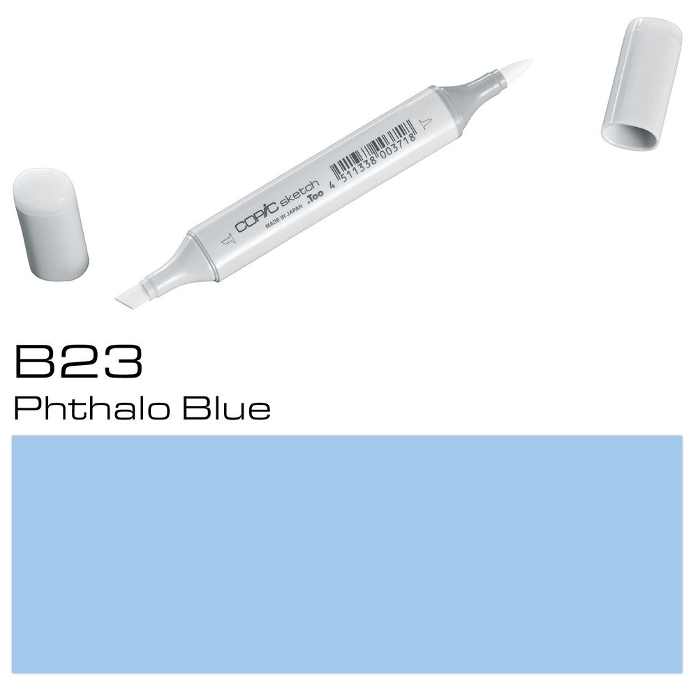 Маркер перманентный "Copic Sketch", B-23 фтало синий