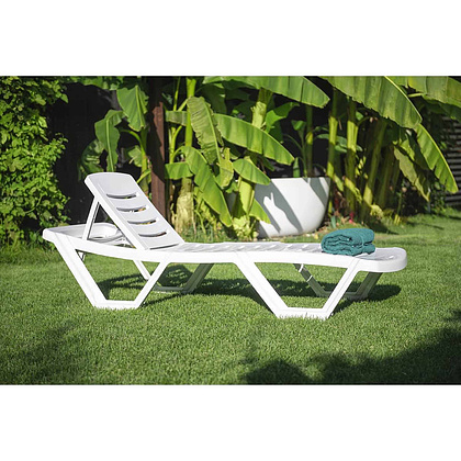 Шезлонг Элластик, пластик, белый - 8