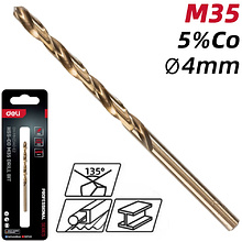 Сверло по металлу Deli RS EDH-MHZ040-E2, 4.0 мм, DIN 338, HSCo 5%
