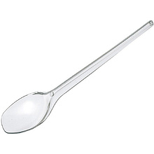 Пластиковая ложка чайная одноразовая, 12,2 см, премиум прозрачная, 100 шт./упак.