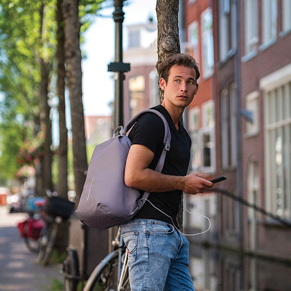 Рюкзак "Bobby Soft", серый - 15