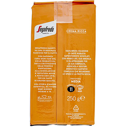 Кофе "Segafredo" Crema Ricca, молотый, 250 г - 2