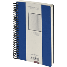 Ежедневник недатированный "Agenda", А5, на спирали, синий