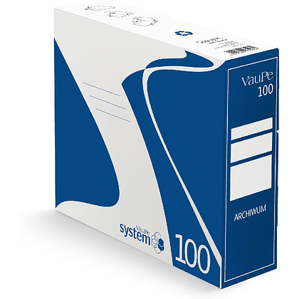 Коробка архивная "VauPe", 290x340x100 мм, синий