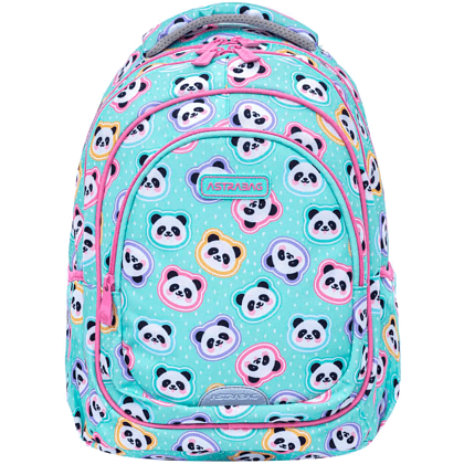 Рюкзак школьный "Minty Pandas", голубой 