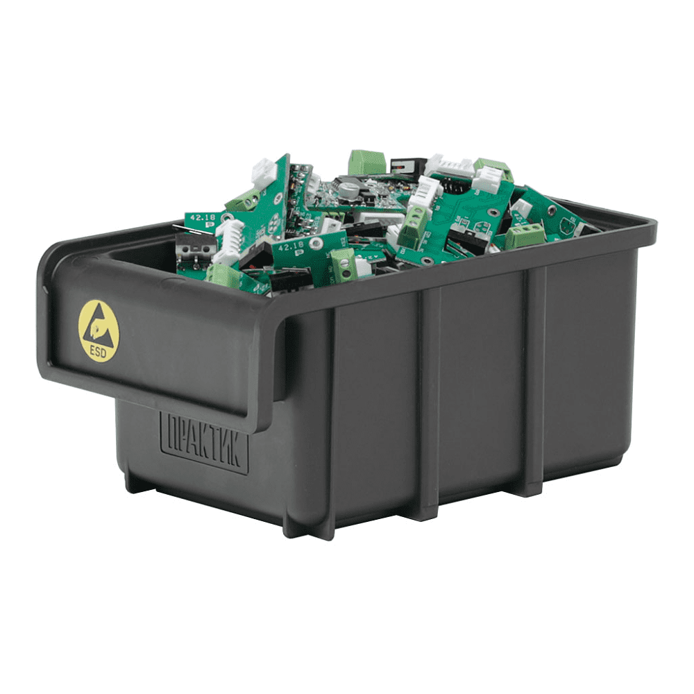 Ящик пластиковый "Практик ESD", 170x105x80 мм - 2