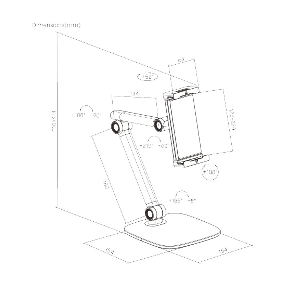 Крепление для планшета (смартфона) Tablet Stand, белый матовый - 10